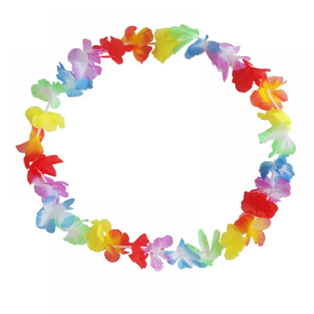 Венки 12 шт. Гавайские DIY вечерние пляжные Цветочная Гирлянда ожерелье нарядное