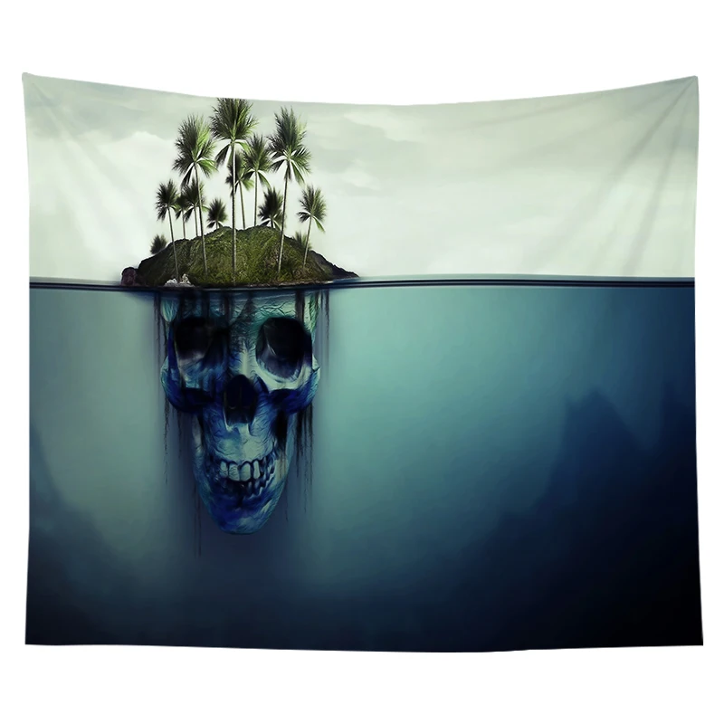 

Halloween Ghost Skeleton Bone Tapestry Wall Blanket European and American Ins witchcraft Home Decoration Cloth Wall Hanging
