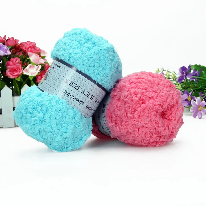 5 шт./компл. шерстяная пряжа для вязания Толстая Коралловая бархатная мягкая