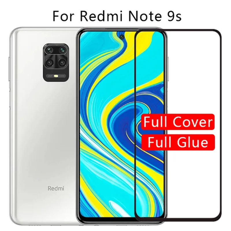 

2Pcs Tempered Glass For xaomi Redmi Note 9s 9Pro Note9s Full Protective Glass on for Ksiomi Red Mi Redme 9 9a 9c Smartphone Film