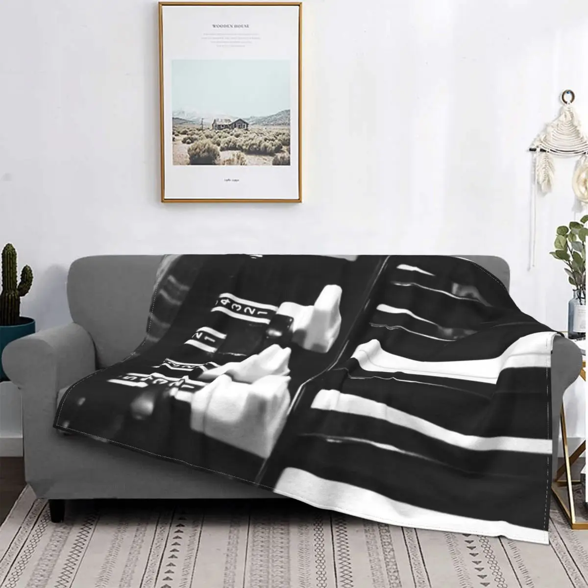 

Manta de órgano B3, colcha para cama a cuadros, toalla a cuadros, manta de lana, ropa de cama y fundas