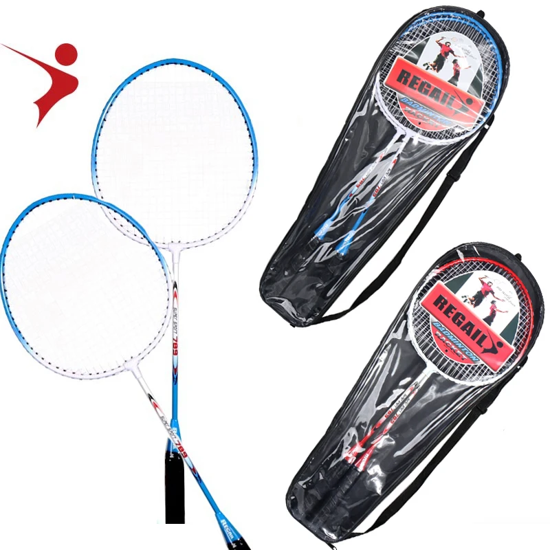 

2pcs Integrated Badminton Racket Professional Badminton Racquet High-Grade Badminton Racquet With Bag Indoor