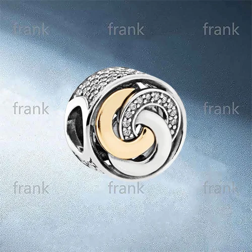 

792090CZ Interlinked Circles Charm