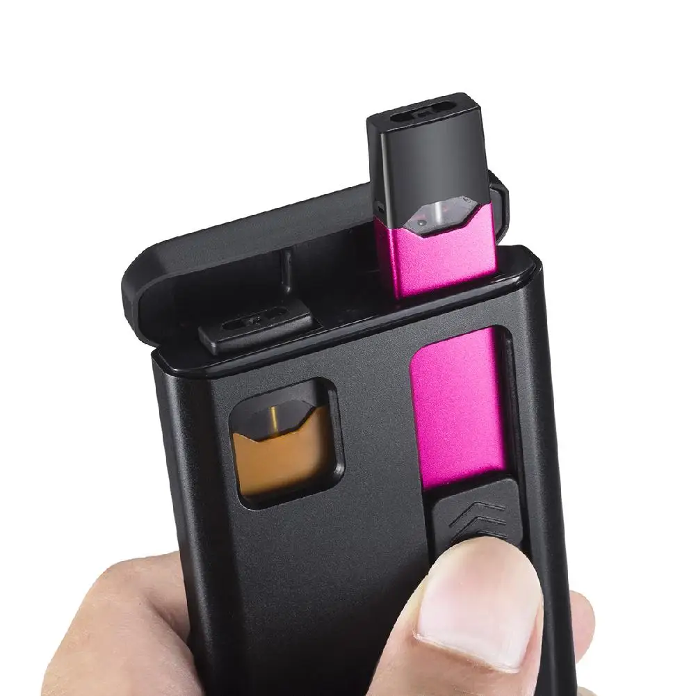 Тонкий портативный 1200mah блок зарядного устройства для JUUL зарядный чехол держатель для хранения телефона магнитное зарядное устройство