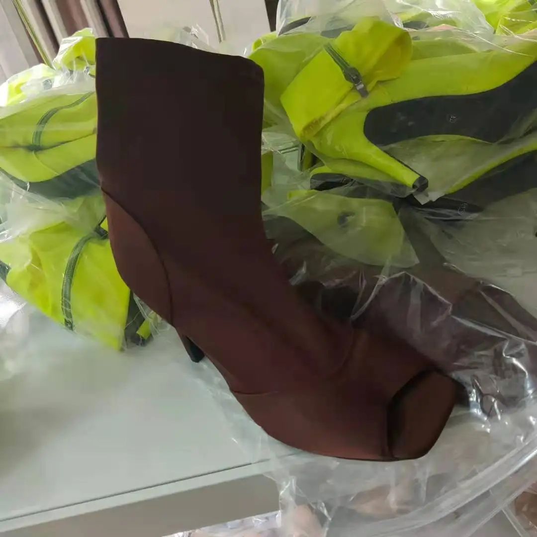 Женские сапоги выше колена Женская обувь на высоком каблуке сандалии-гладиаторы