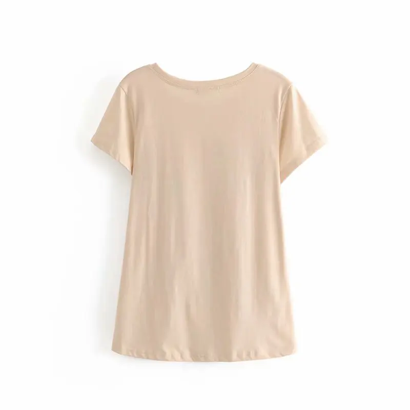 Каштановых Queens Модные женские хлопковые топы с О образным вырезом принт