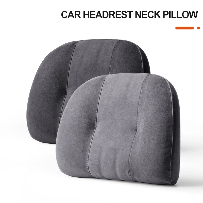 

Car Headrest Neck Pillow Memory Foam Auto Seat Support Cushions Rest Pillow Relieve Fatigue For Universal Car Home Office Chairs
