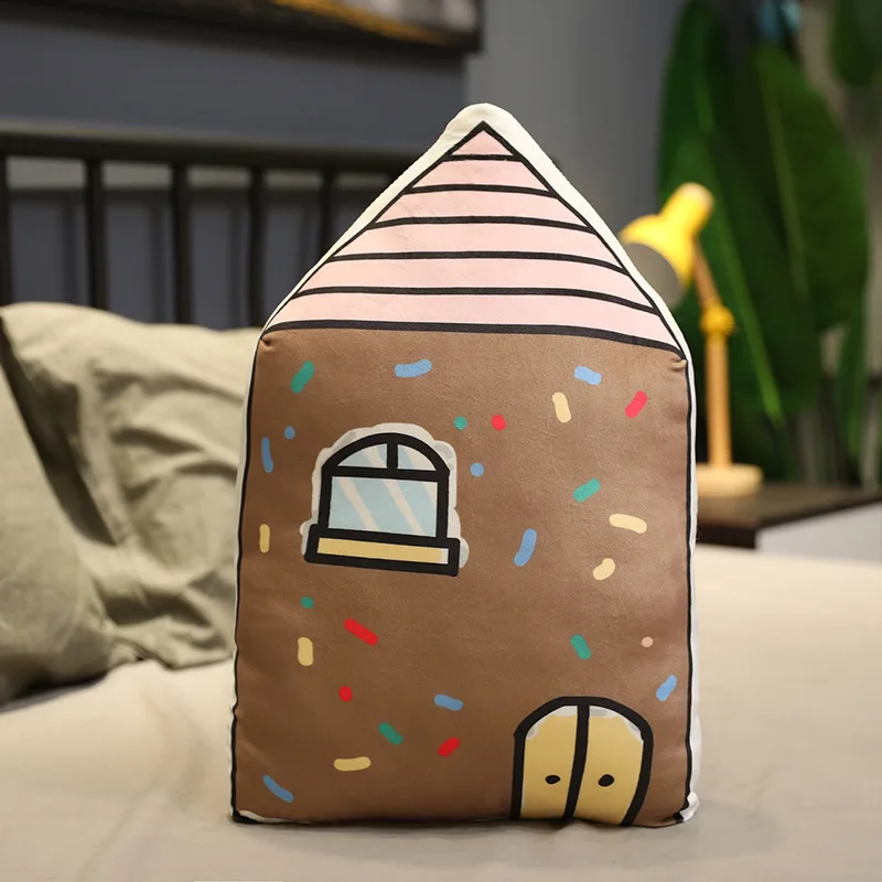 Детские подушки милый маленький дом хлопковые Мультяшные игрушка для