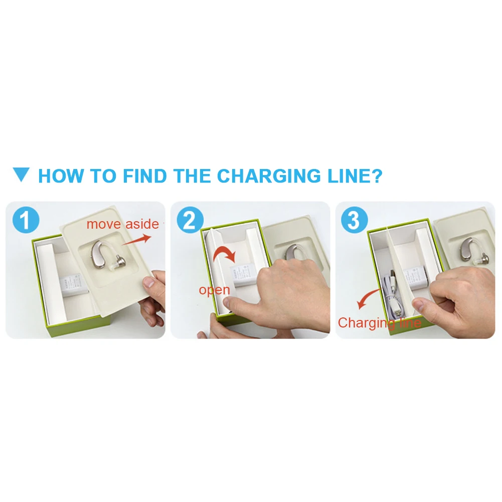 

Rechargeable Mini Digital Hearing Aid Sound Amplifiers Wireless Ear Aids for Elderly Moderate to Severe Loss digital Hearing Aid
