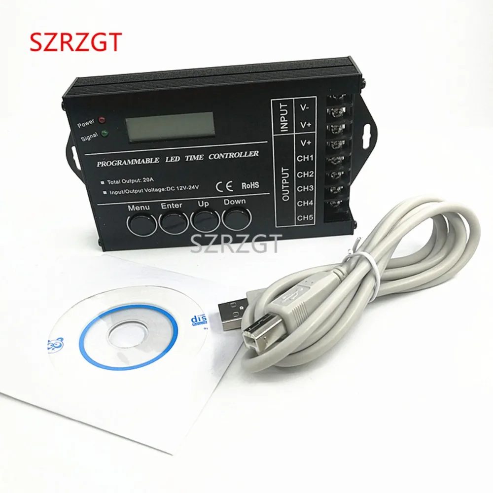Контроллер TC420 TC421 с программируемым временем и светодиодной лентой на 5 каналов