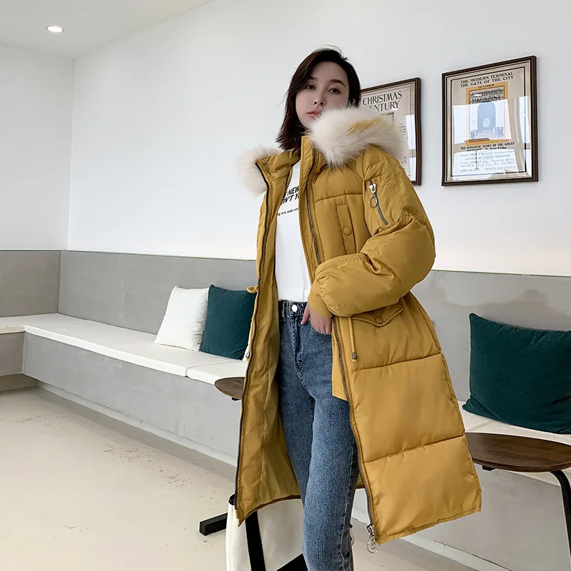 Новое поступление Толстая теплая зимняя одежда куртка зима 2019 большой меховой