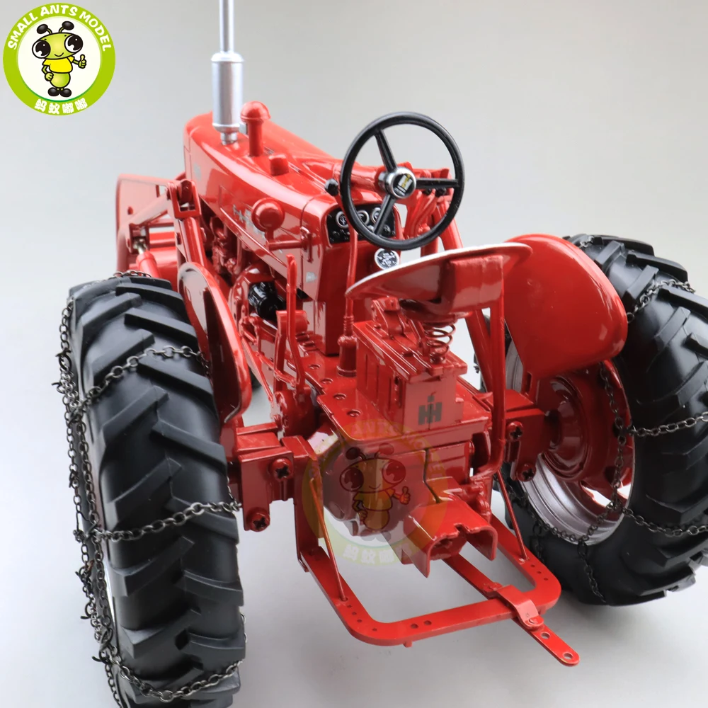 1/16 FARMALL 400 трактор с погрузчиком и цепями литые модели автомобилей игрушки для