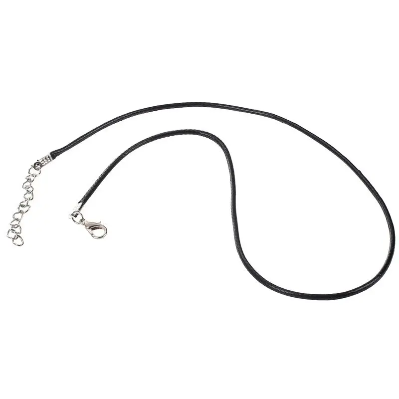 

30 X ожерелье из вощеного хлопкового шнура, подвеска на ожерелье, цепочка 2 мм + застежка