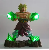 Dragon Ball Супер Broly фигурка светодиодный светильник Dragonball Broli ПВХ Модель Зеленый эффект сцены фигурки DBZ Broli игрушки Рождественский подарок