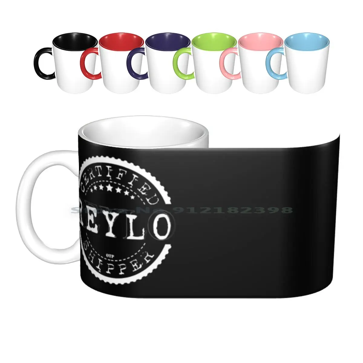 

Certified Reylo Shipper ( White Stamp ) Ceramic Mugs Coffee Cups Milk Tea Mug Certified Reylo Shipper Kylo Ren Rey Ben Solo