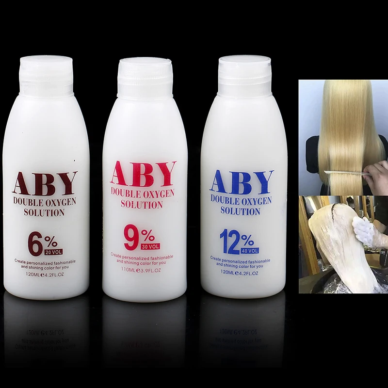 

100ml Aromatic Thick Dioxygen Milk Hair Color Cream Bleaching Powder Creme Developer Odorless H2o2 Oxidant 20vol 30vol 40 Vol