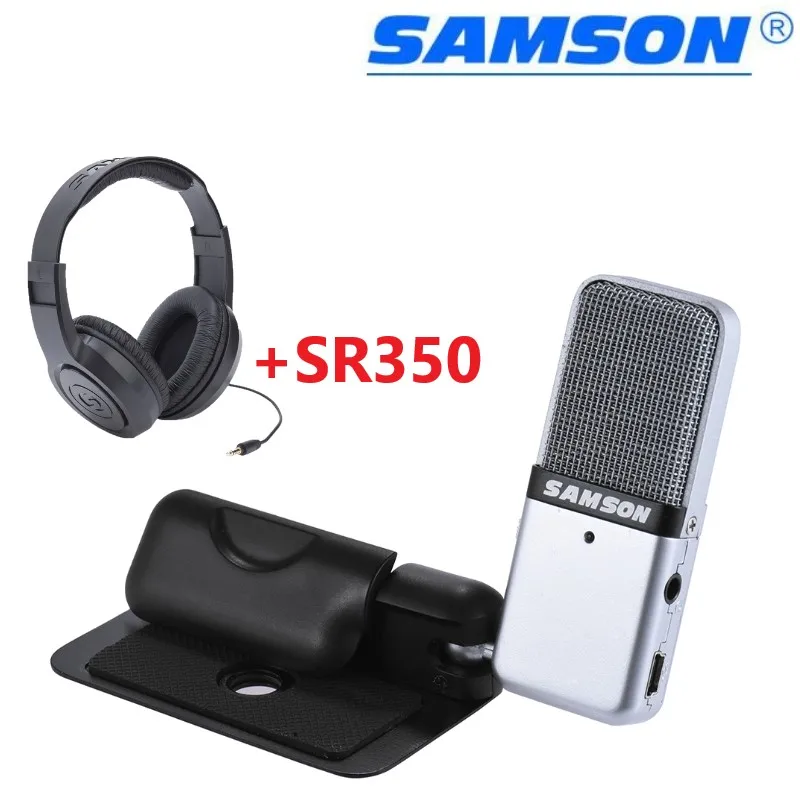 Портативный конденсаторный USB-микрофон Samson Go Mic SR350 для Mac ПК компьютера записи