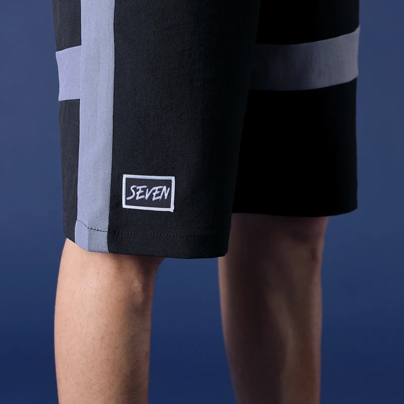 Мужские шорты в стиле пэчворк SingleRoad Японская уличная одежда хип хоп Летние