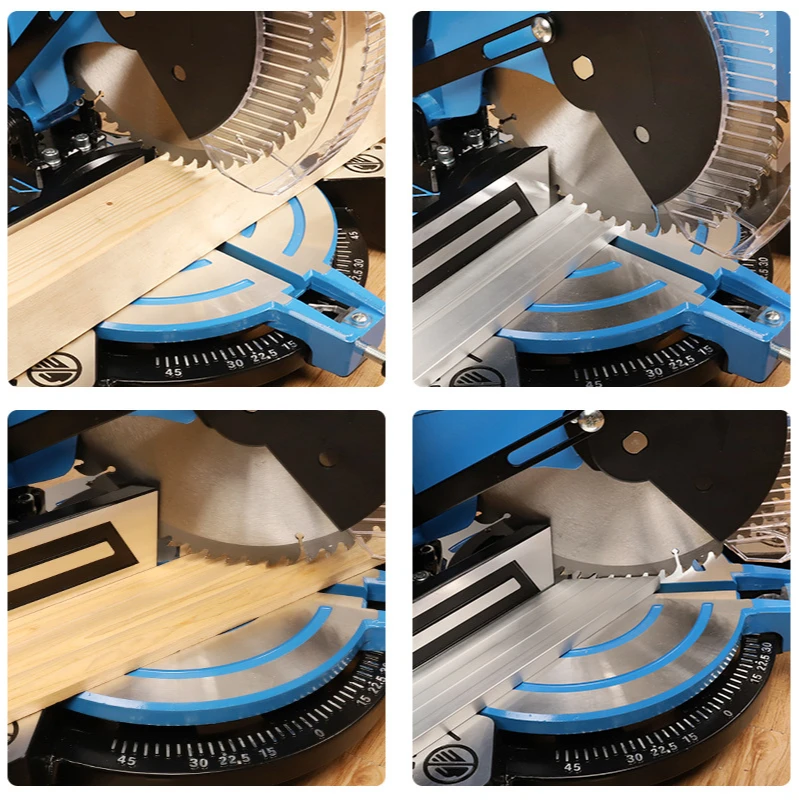 

10 Inches Bevel Aluminum Sawing Machine Wood Metal Aluminum Cutting Tools High Precision 45 Belt Type 2200W Multifunction