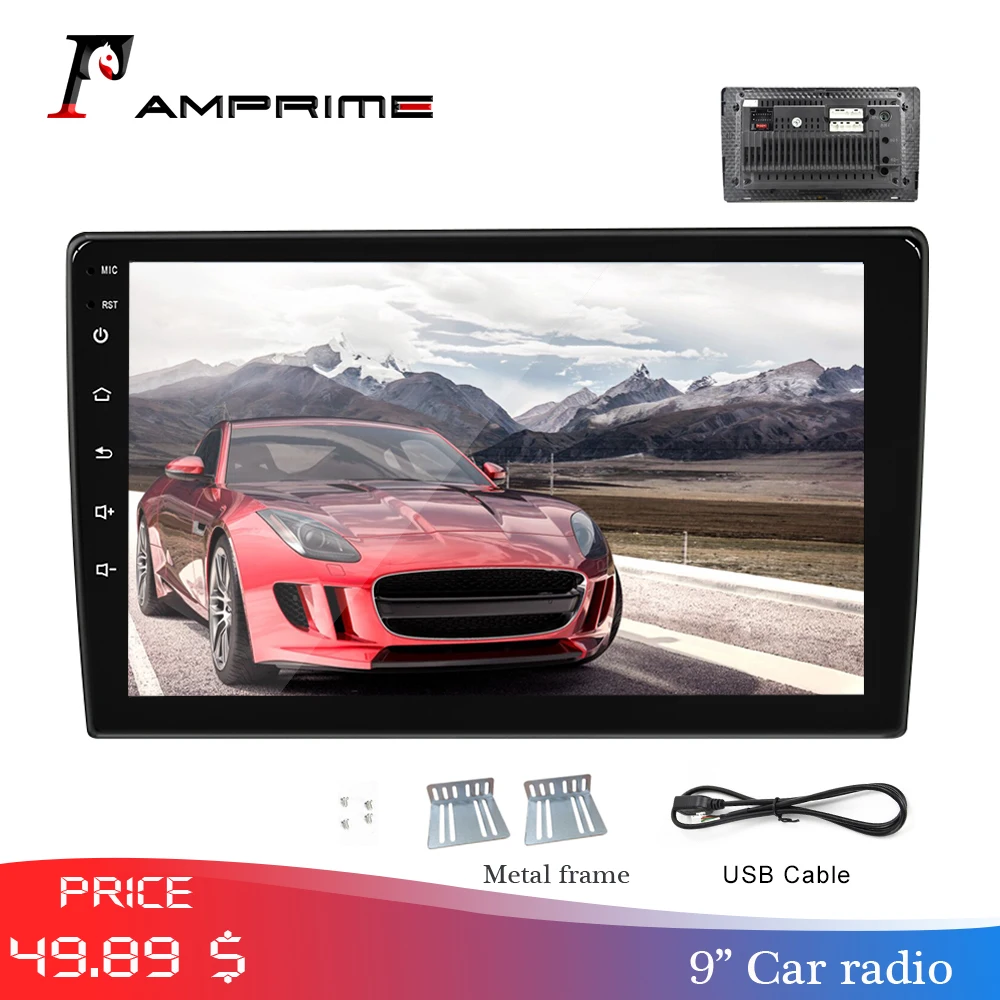 AMPrime 2 Din мультимедийный плеер 2.5D 9 &quotсенсорный экран автомобильное радио Авто