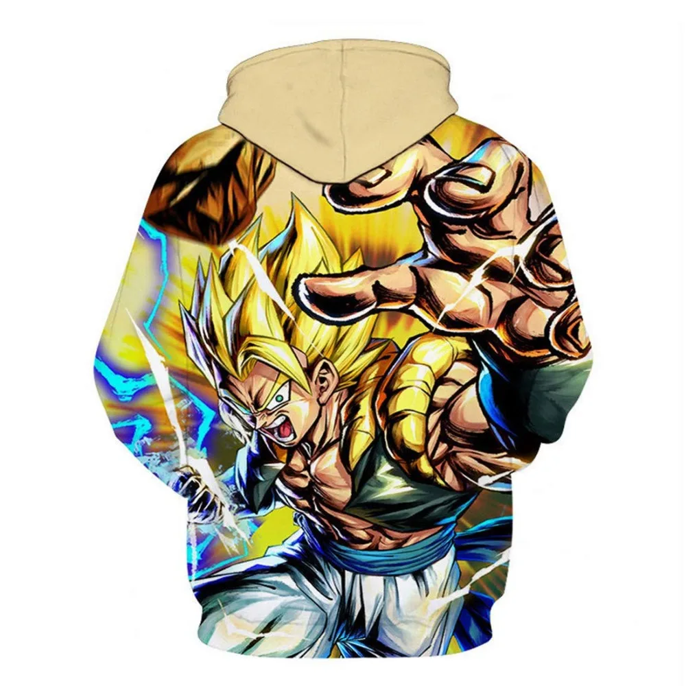 Аниме Dragon Ball Z толстовки с капюшоном и карманами Kid Goku 3D толстовки пуловеры с капюшоном для мужчин и женщин верхняя одежда новые толстовки с капюшоном