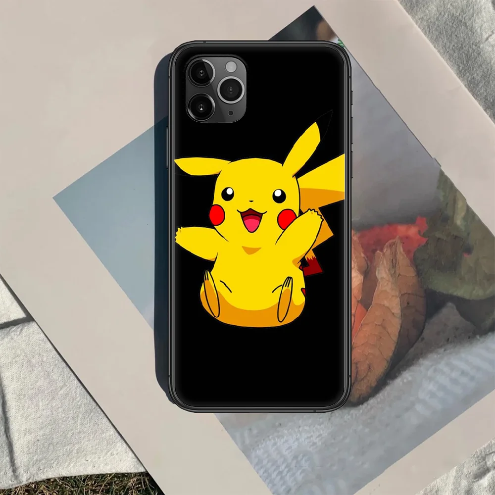 

Pika-chu cute cartoons Phone Case Cover Hull For iphone 5 5s se 2020 6 6s 7 8 12 mini plus X XS XR 11 PRO MAX black Back 3D Etui