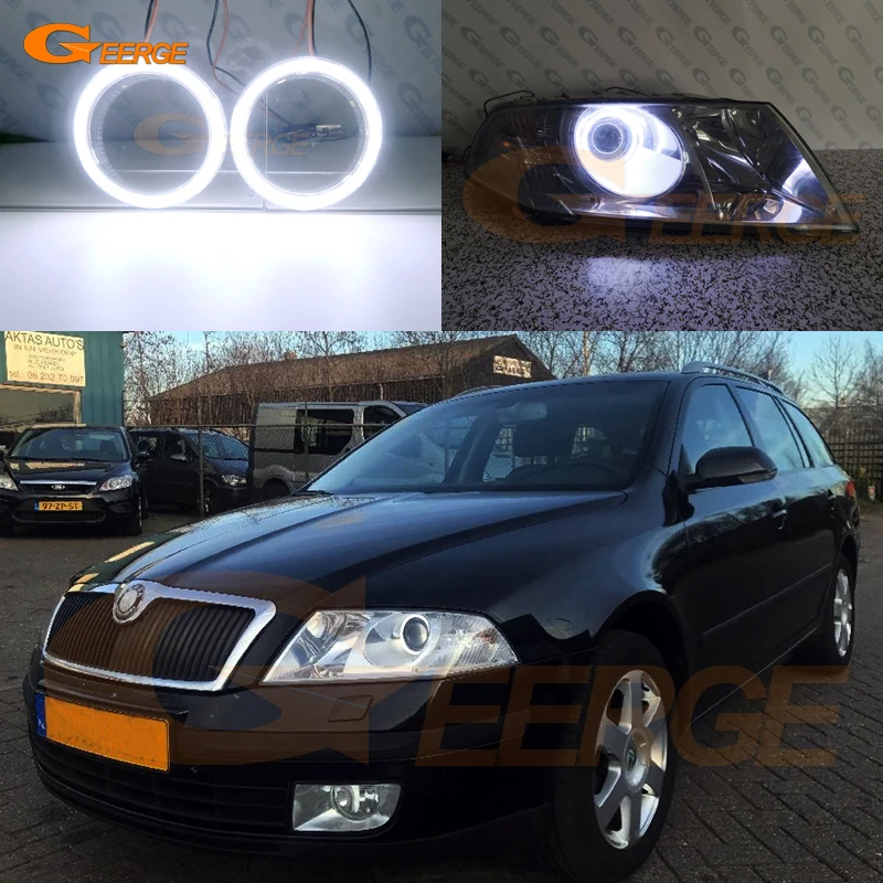 Для SKODA OCTAVIA MK2 PRE FACELIFT 2004 2008 светильник для проектора отличный Дневной ультра