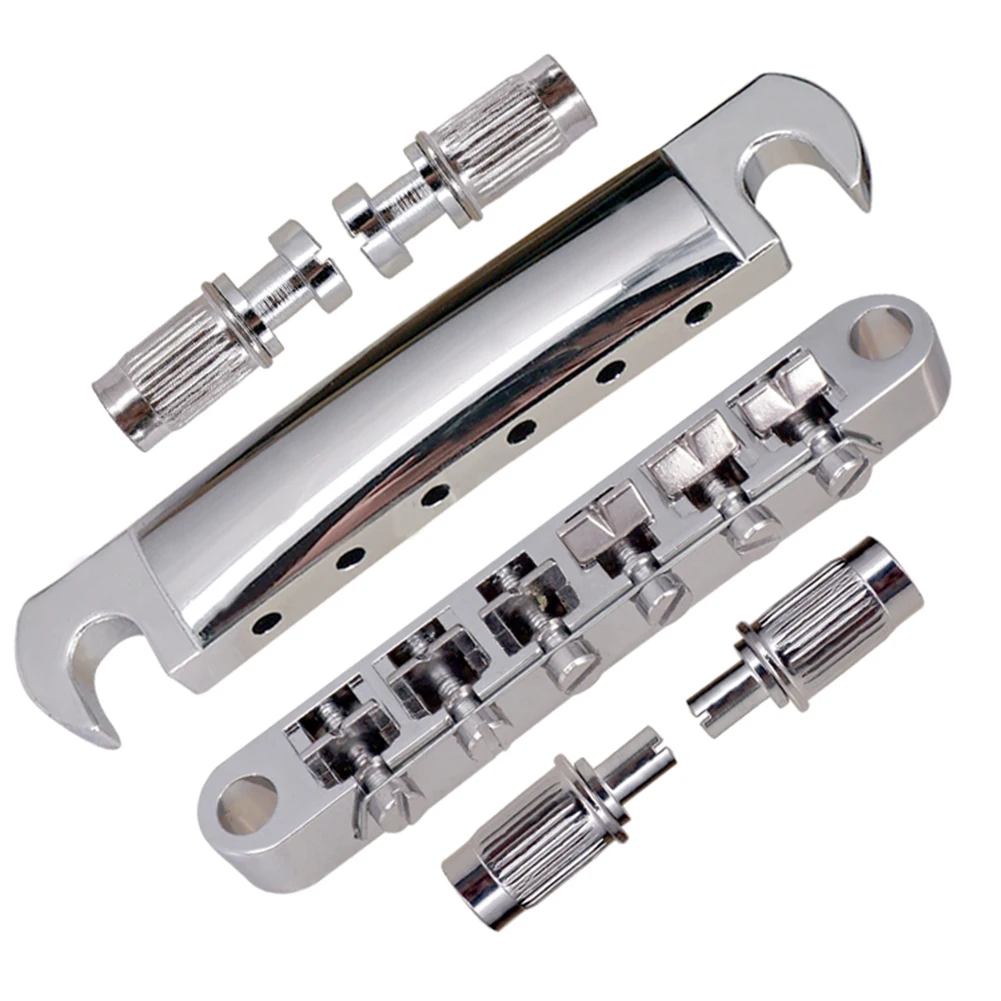 

Мост для гитары с роликовым седлом для LP 6 струн, болт с фиксирующим винтом, электрогитары, музыкальный инструмент, запасные части для ремонт...