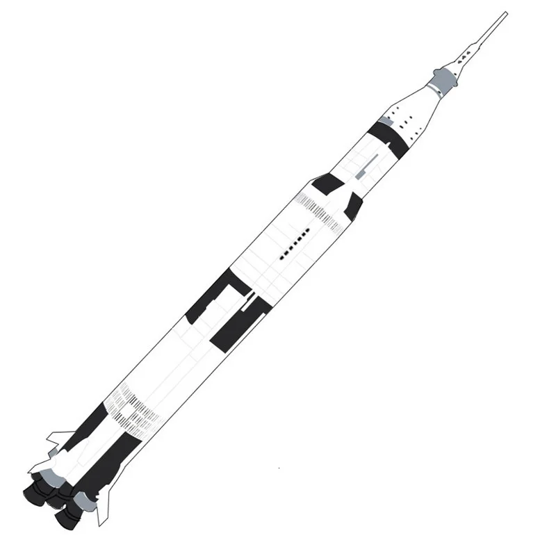 Новинка 37003 идеи серия модель Apollo Saturn V набор строительных блоков Kompatibel 21309