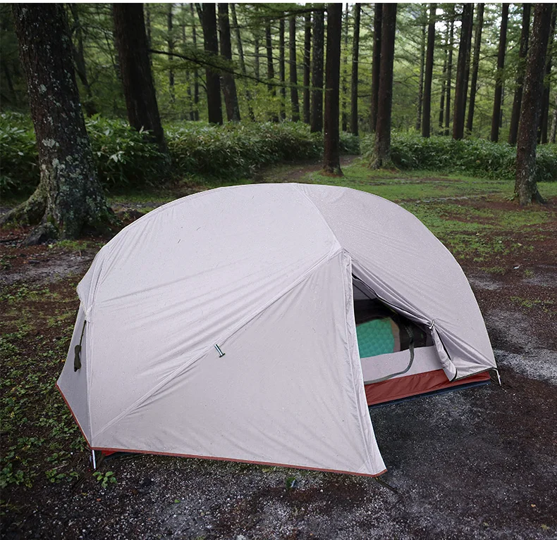 Naturehike открытый 2 3 человек 20D 210T нейлон водонепроницаемый Открытый Палатка алюминиевый стержень Сверхлегкий фиолетовый палатки pu4000мм коврик