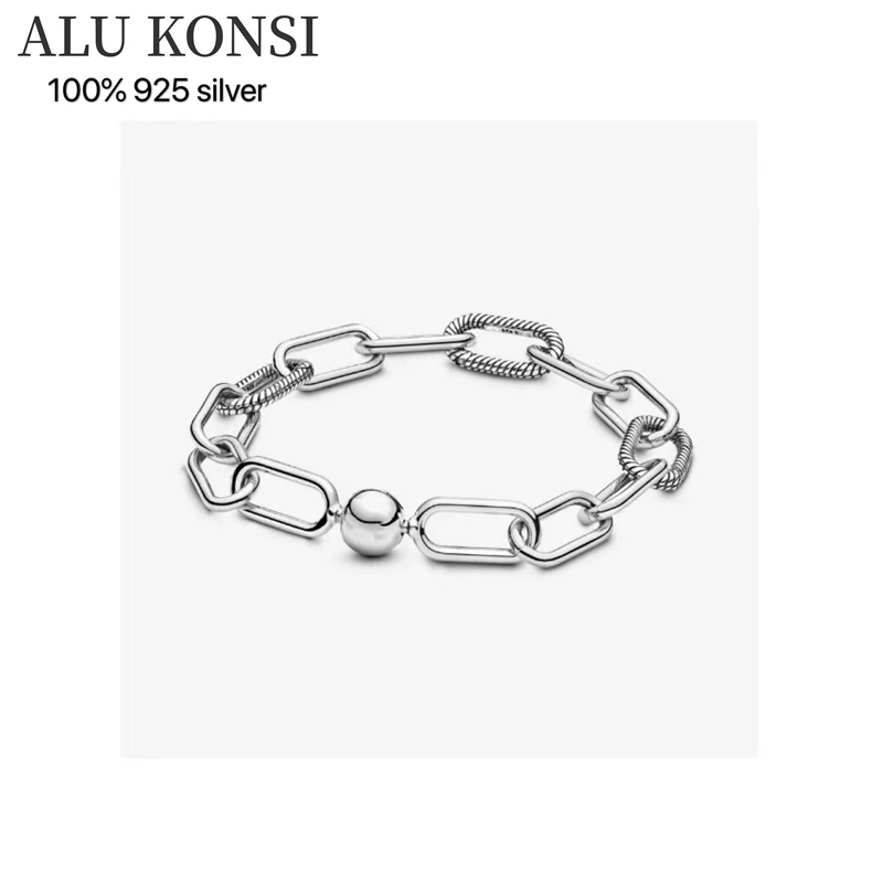 

Hot Sale Real 100% 925 Sterling Silver pan bracelet Tropical fruit series Love heart Bangle For Women Fit Original DIY Jewelry