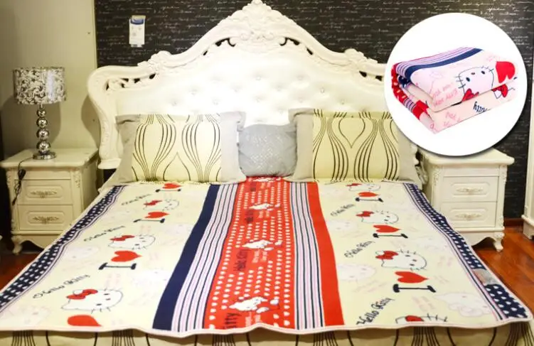 Электрическое одеяло более плотный обогреватель двойное с подогревом термостат