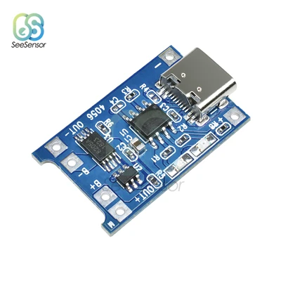 18650 Type-C USB Type-C/Micro/Mini USB 5V 1A 18650 TP4056 литиевый модуль зарядного устройства аккумулятора зарядная плата с защитой двойные функции 1A li-ion - Цвет: 18650 Type-C USB