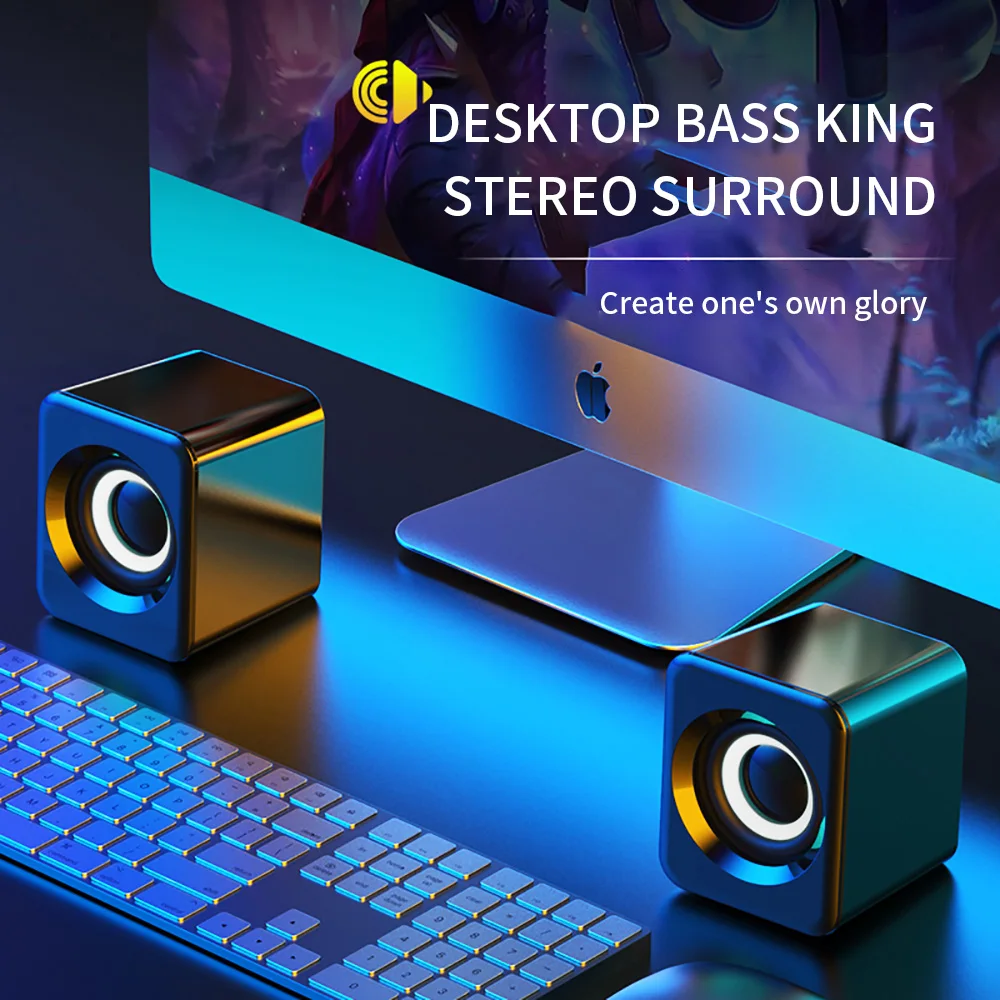 1 пара домашняя Bluetooth-колонка с двойным саундтреком USB 5 0 |