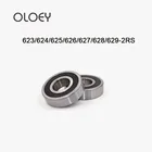 Миниатюрные резиновые шарикоподшипники с глубоким желобом, 110 шт., 623-2Rs 624-RS 625RS 626-2RS 627-2RS 628-2RS 629-2RS RS 2RS