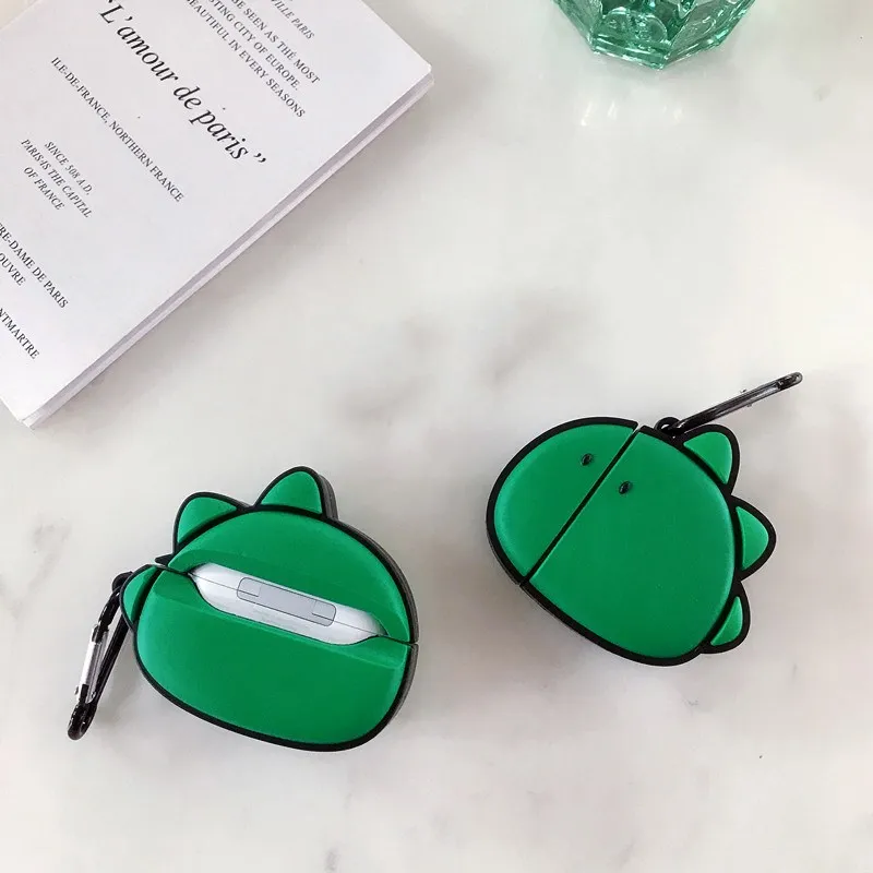 Роскошный милый мультяшный 3D чехол с динозавром для Airpods Pro беспроводные наушники