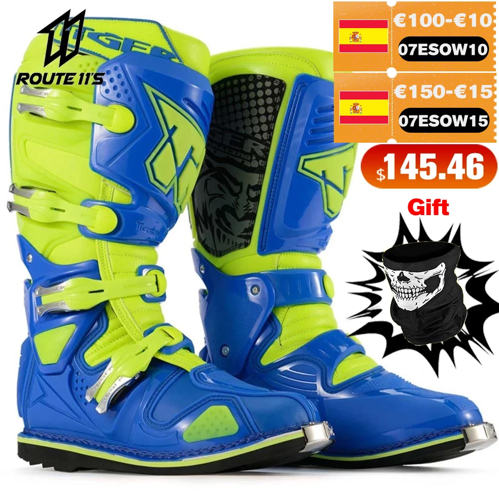 

Motocross Boots Motorcycle Enduro Professional Racing Motorcycle Off-road Bottas Motorcycle Motorboat Shoes Racing Boots