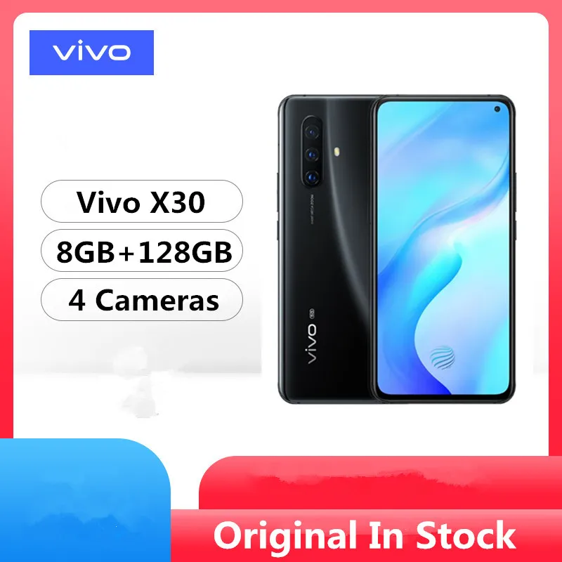 Оригинальный Vivo X30 5G мобильный телефон Exynos 980 Android 9 0 6 44 &quot2400x1080 8 Гб RAM 256 ГБ ROM 64.0MP 20x