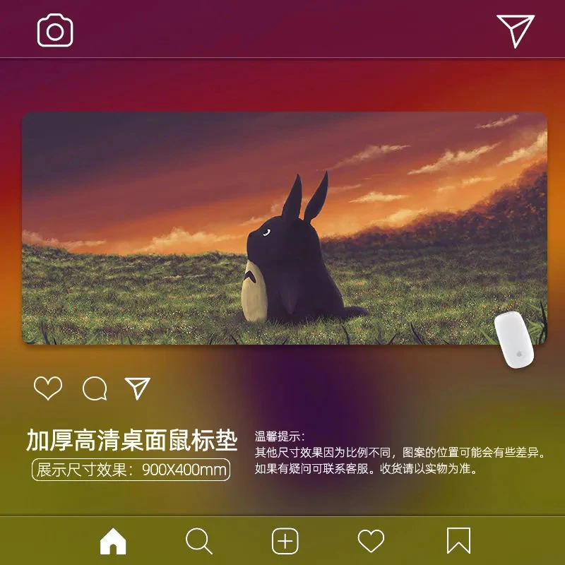 

New High Quality Anime My Neighbor Totoro Mouse Gaming Mouse Pad Large Mousepad Keyboard Mat Computer Best Seller Gamer Play Mat