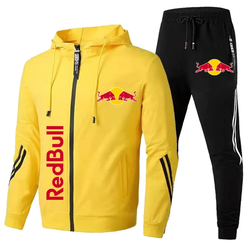 

New autumn/winter 2021 sweater suit, men's pants, youth recreational running triple bars suit, track and field suit, two pieces