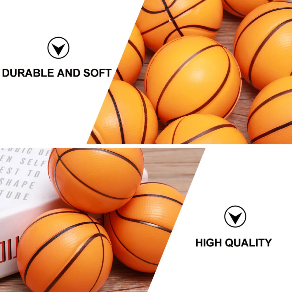 

8Pcs Foamed Basketball Stress Balls Kids Stress Balls Toys Mini Stress Balls