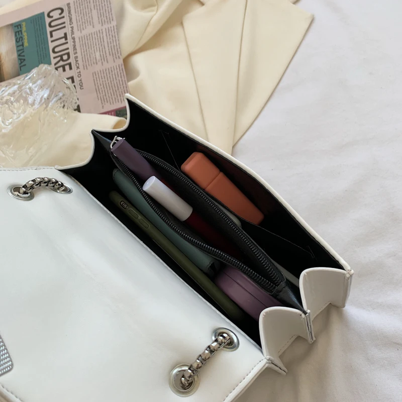 

New Listing In Summer Women Hand Bags Lady Shoulder Rivet Chain Crossbody Small Messenger Bag Luxury Handbags for Women