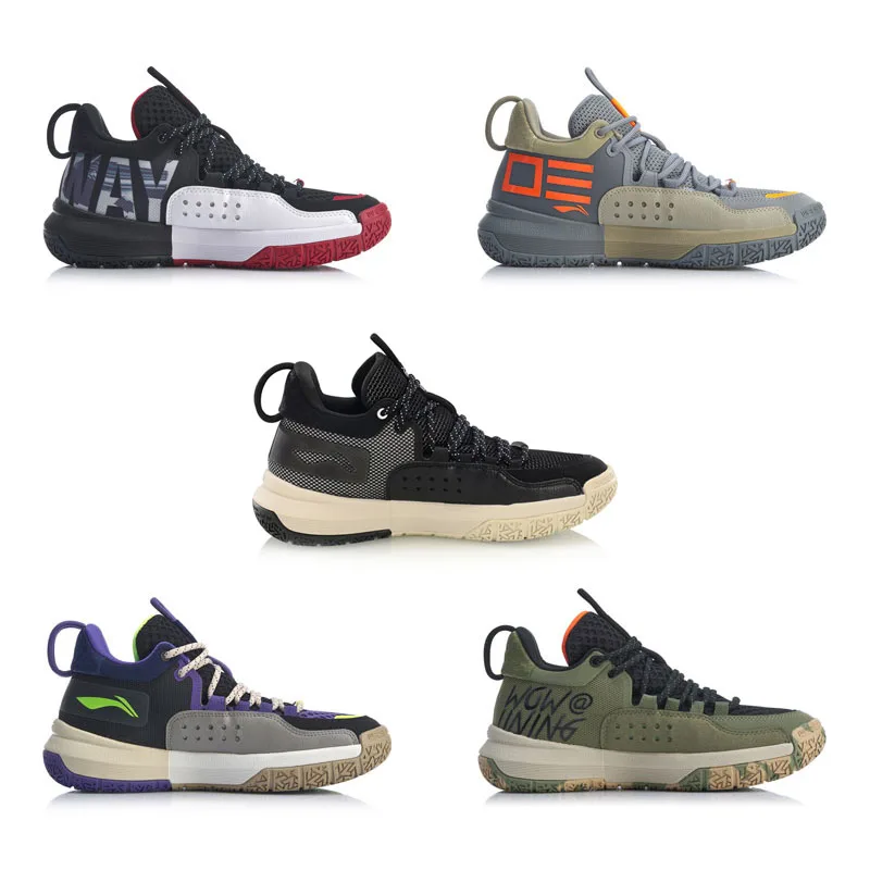 Li-Ning/мужские баскетбольные кроссовки с подушкой, на весь день 4, спортивная обувь с подкладом, кроссовки ABPP025 XYL287