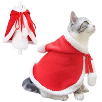 christmas warm pet cat cape decorative cute pet cloak cat costume pet apparel for party creative clothing accessories