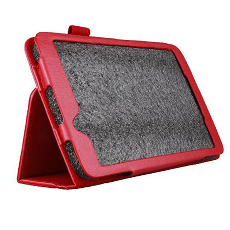 Чехол книжка из искусственной кожи с зернистой фактурой и подставкой для LG Gpad 7 V400