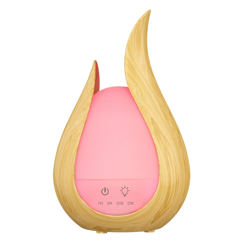 Ultrasonic Intelligent Aroma Air humidifier ESSential Oil Diffuser wood grain 7 Color LED Night light Water droplets design | Бытовая