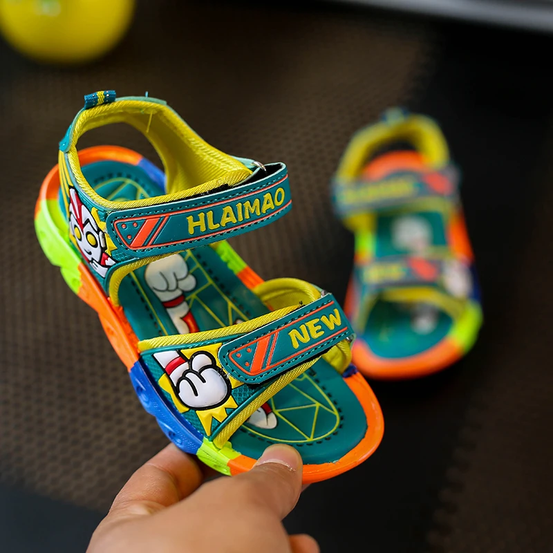 

Boys Sandals Camouflage Color Children's Summer Sports Shoes Beach Sandals Open Toe Casual Children's Shoes Wholesale