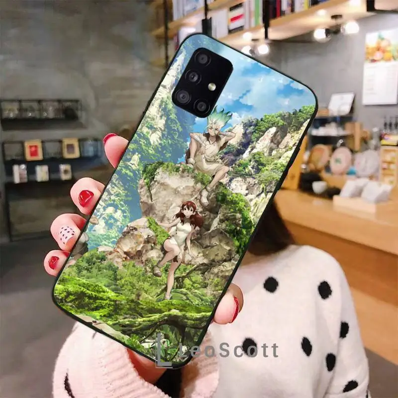 

Cartoon Dr.STONE Phone Case For Samsung A40 A31 A50 A51 A71 A20E A20S S8 S9 S10 S20 Plus note 20 ultra
