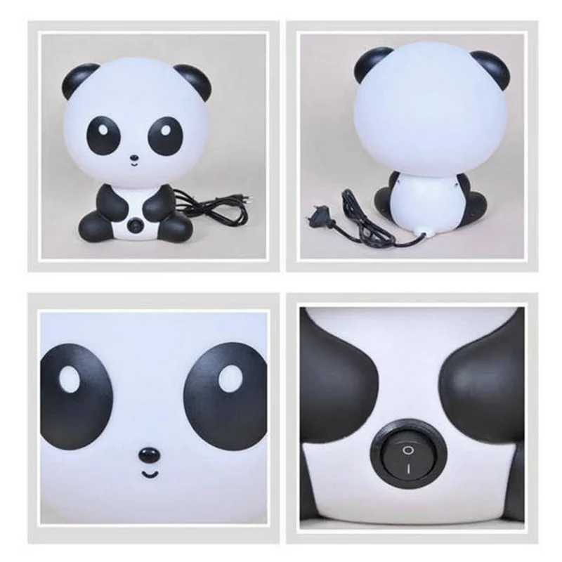 

Night Sleeping Lamp Baby Room Panda/Rabbit/Dog/Bear Cartoon Light Kids Bed Lamp for Gifts US/EU Plug LKS99