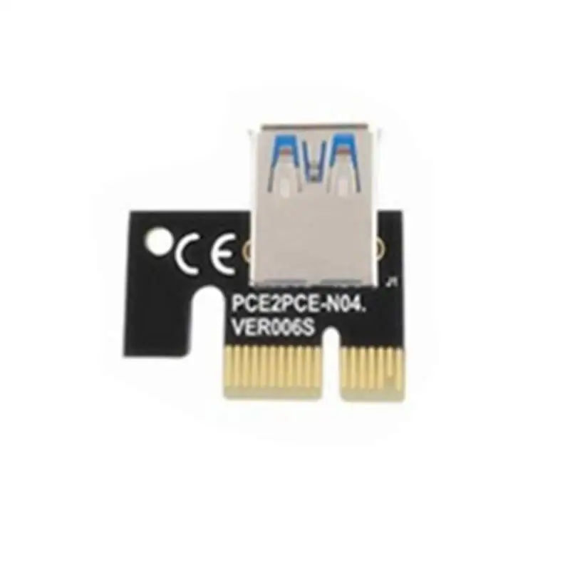 

6pcs Newest VER009 USB 3.0 PCI-E Riser VER 009S Express 1X 4x 8x 16x Extender Pcie Riser Adapter Card SATA 15pin To 6 Pin Power